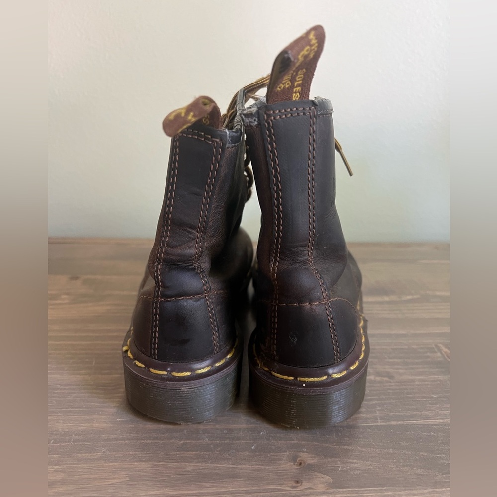 Dr. Martens Youth 3/Womens 5/Mens 4 Vintage 1460 Made in England Lace Up Boots - Picture 6 of 10